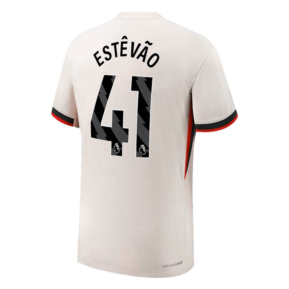 Men's ESTÊVÃO #41 Chelsea Away Authentic Jersey 2025/26
