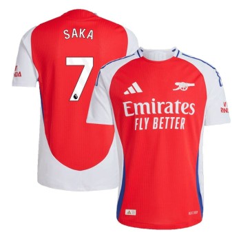 Men's SAKA #7 Arsenal Home Authentic Jersey 2024/25