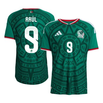 Men's RAÚL #9 Mexico Home Authentic Jersey World Cup 2026