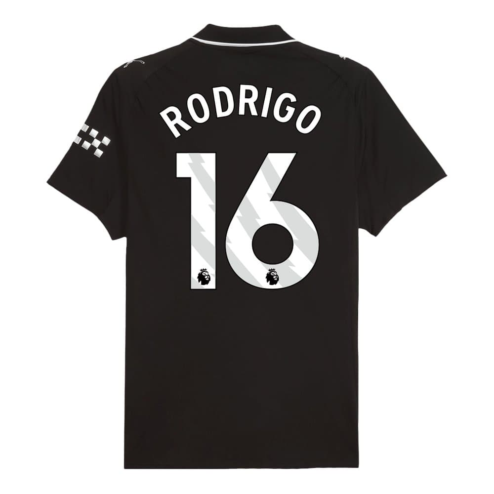 Men's RODRIGO #16 Manchester City Away Authentic Jersey 2025/26