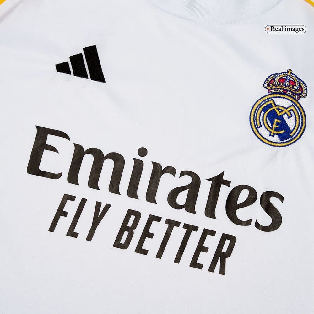 Men's Real Madrid Home Long Sleeve Jersey 2025/26 Men's Real Madrid Home Long Sleeve Jersey 2025/26