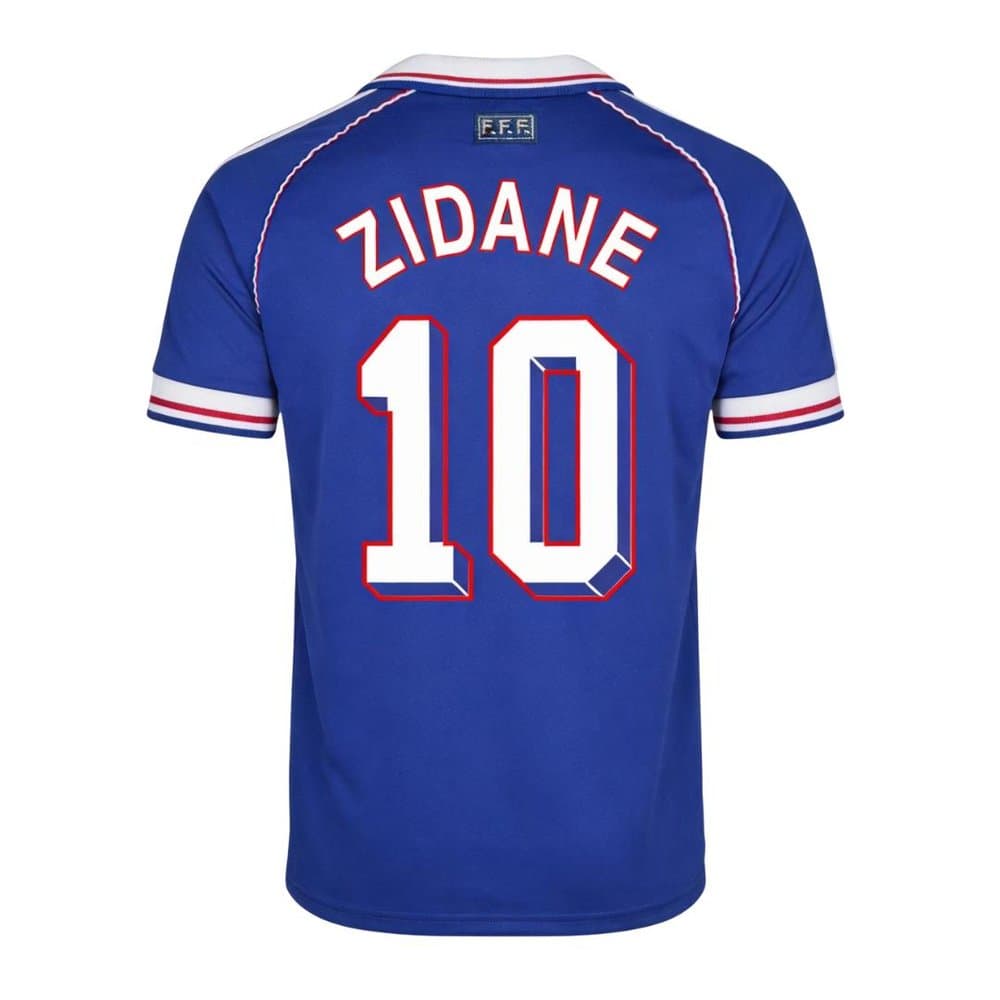 Men's ZIDANE #10 France Home Retro Soccer Jersey 1998 Men's ZIDANE #10 France Home Retro Soccer Jersey 1998