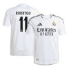 Men's RODRYGO #11 Real Madrid Home Authentic Soccer Jersey 2024/25