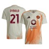 Men's DYBALA #21 Roma Away Replica Soccer Jersey 2024/25