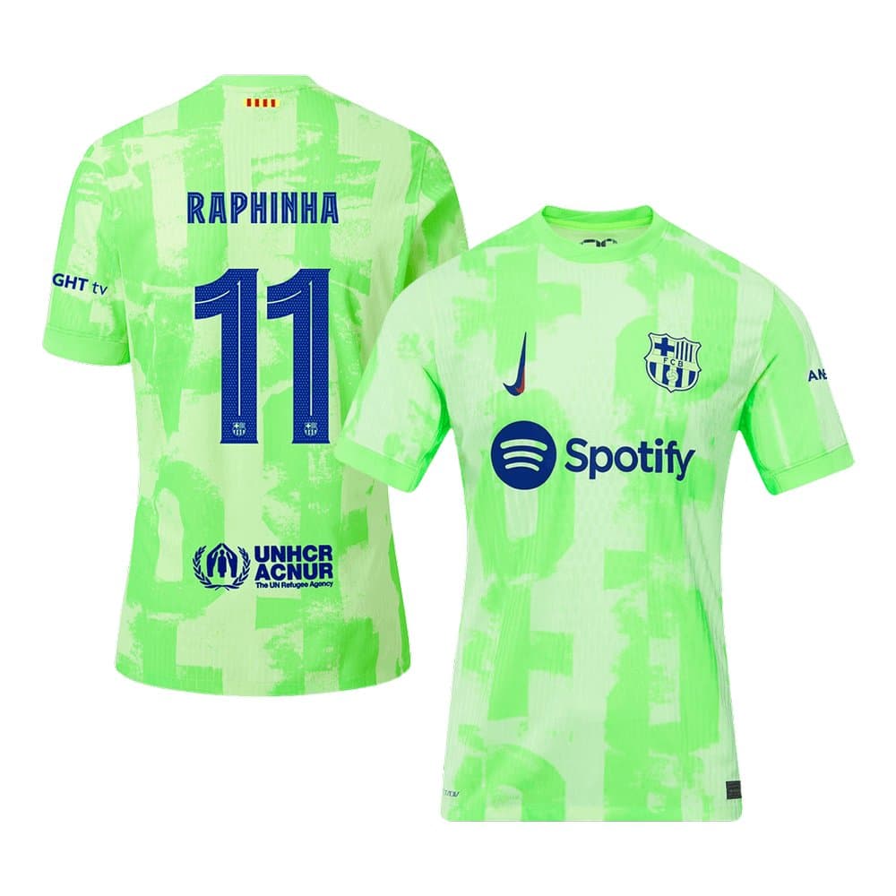 Men's RAPHINHA #11 Barcelona Third Away Authentic Soccer Jersey - UCL 2024/25 Men's RAPHINHA #11 Barcelona Third Away Authentic Soccer Jersey - UCL 2024/25