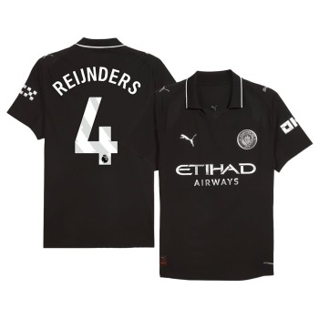 Men's REIJNDERS #4 Manchester City Away Authentic Jersey 2025/26
