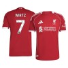 Men's WIRTZ #7 Liverpool Home Authentic Soccer Jersey 2025/26 Men's WIRTZ #7 Liverpool Home Authentic Soccer Jersey 2025/26