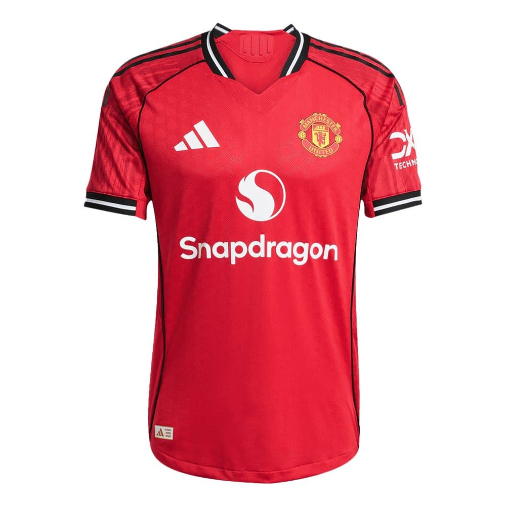 Men's Manchester United Home Authentic Soccer Jersey 2025/26