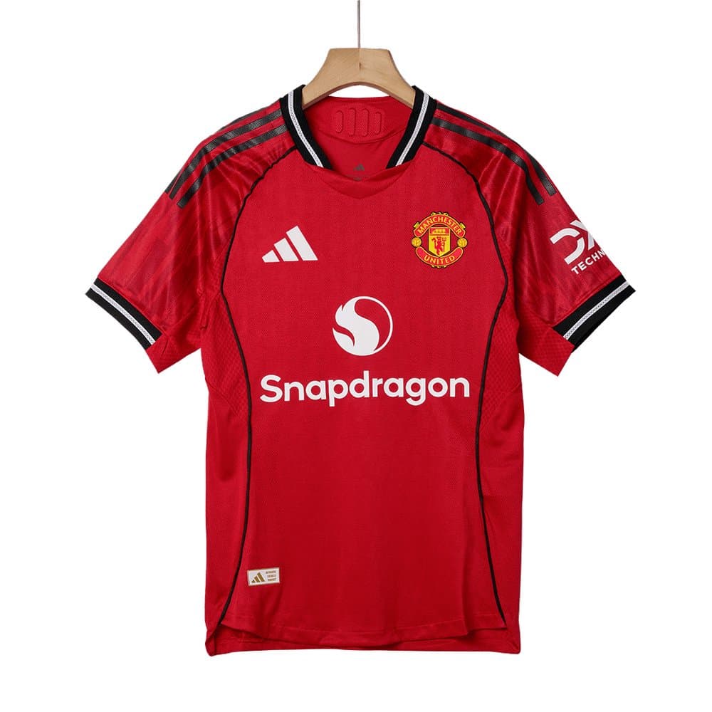 Men's Manchester United Home Authentic Soccer Jersey 2025/26