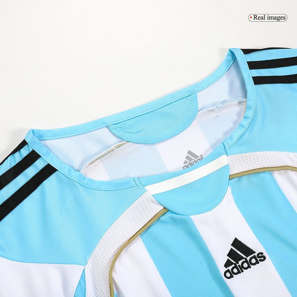 Men's MESSI #19 Argentina Home Retro Soccer Jersey 2006 Men's MESSI #19 Argentina Home Retro Soccer Jersey 2006