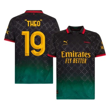Men's THEO #19 AC Milan Fourth Away Replica Soccer Jersey 2024/25 Men's THEO #19 AC Milan Fourth Away Replica Soccer Jersey 2024/25