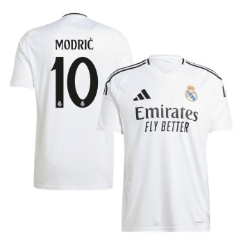 Men's MODRIĆ #10 Real Madrid Home Replica Soccer Jersey 2024/25 Men's MODRIĆ #10 Real Madrid Home Replica Soccer Jersey 2024/25