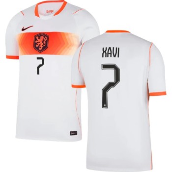 Kid's XAVI #7 Netherlands Away Replica Jersey World Cup 2026