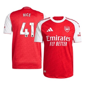 Men's RICE #41 Arsenal Home Authentic Jersey 2025/26 Men's RICE #41 Arsenal Home Authentic Jersey 2025/26