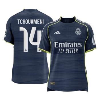 Men's TCHOUAMENI #14 Real Madrid Away Authentic Soccer Jersey 2025/26
