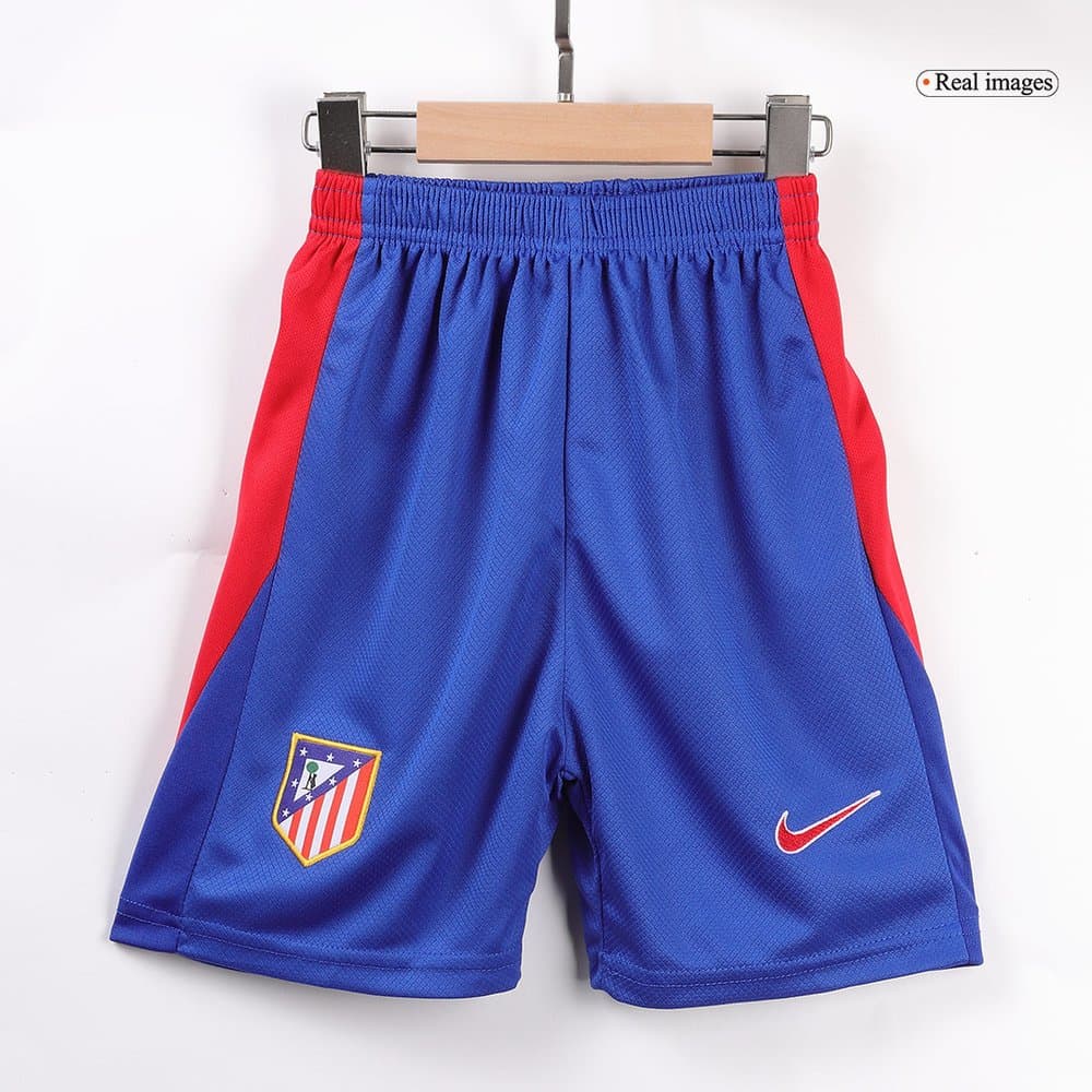 Kid's Atletico Madrid Home Soccer Jersey Kit 2024/25 Kid's Atletico Madrid Home Soccer Jersey Kit 2024/25
