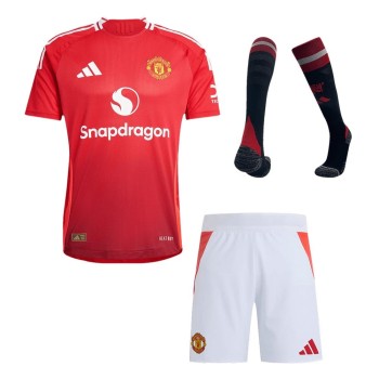 Men's Manchester United Home Authentic Jersey Full Kit 2024/25