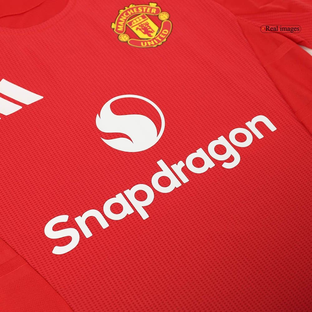 Men's Manchester United Home Authentic Jersey Full Kit 2024/25