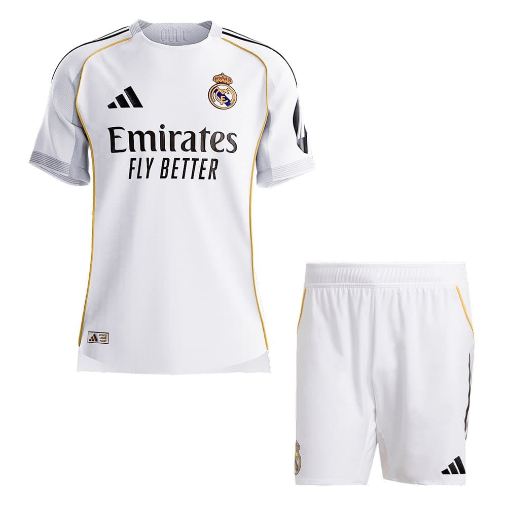 Men's Real Madrid Home Authentic Jersey Kit 2025/26