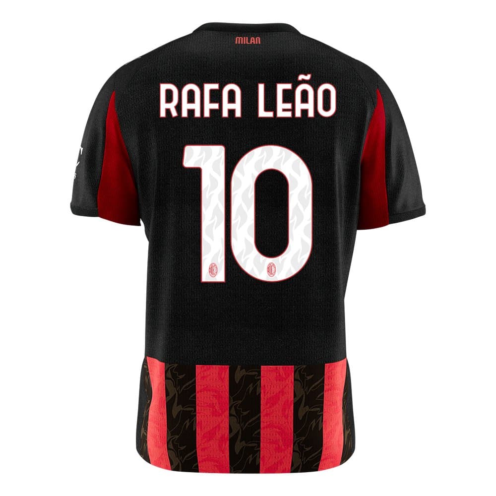 Men's RAFA LEÃO #10 AC Milan Home Replica Soccer Jersey 2025/26