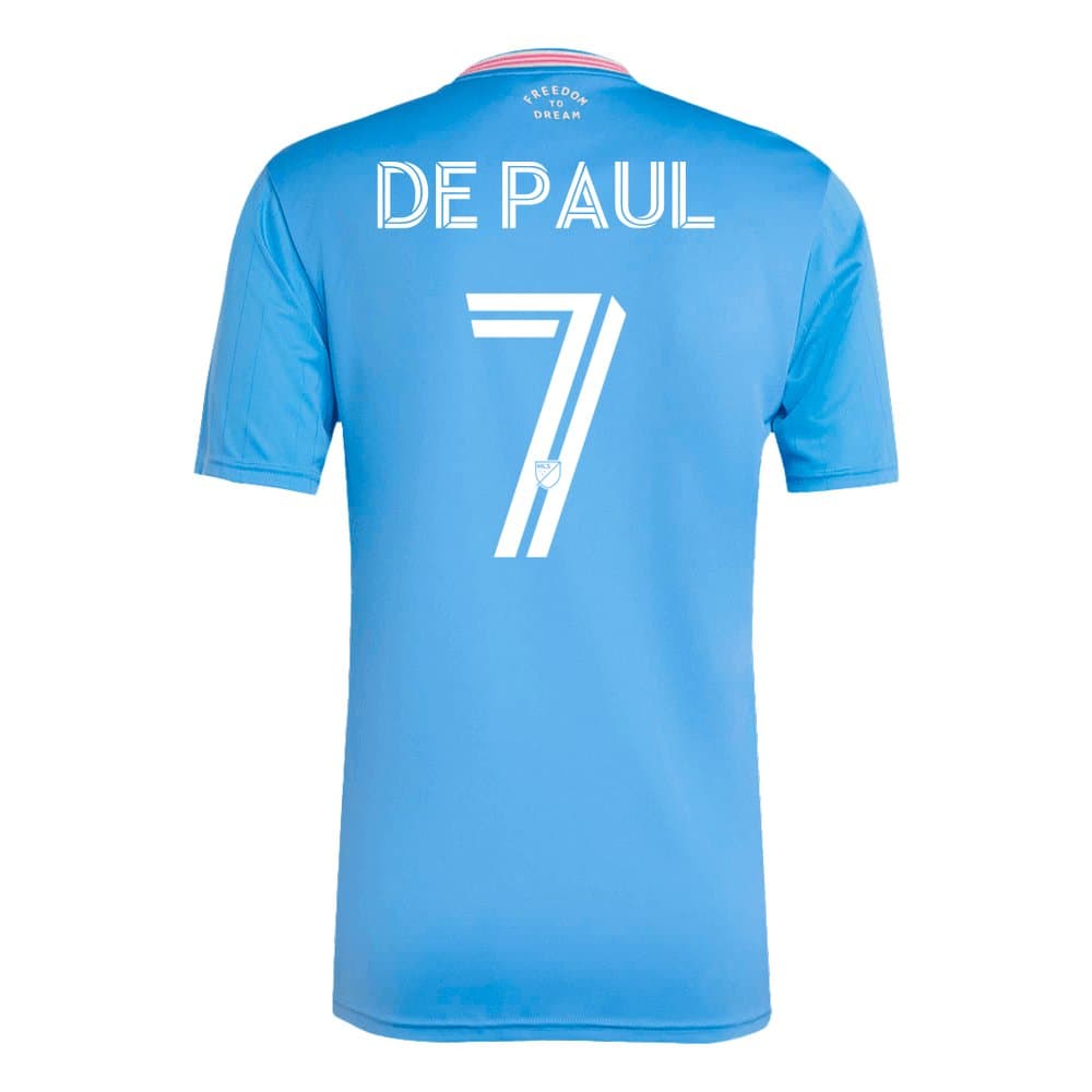 Men's DE PAUL #7 Inter Miami CF Third Away Replica Soccer Jersey 2025