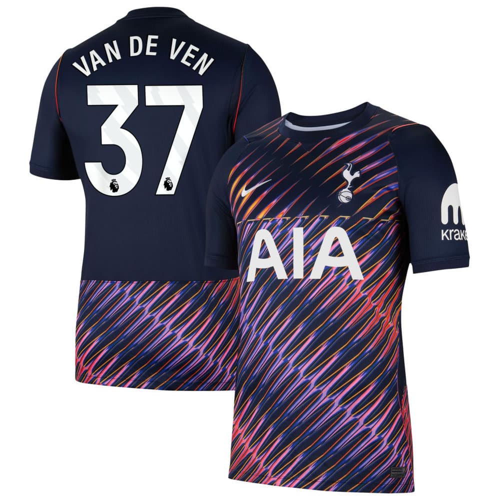 Men's Micky van de Ven #37 Tottenham Hotspur Away Stadium Replica Jersey 2026/27