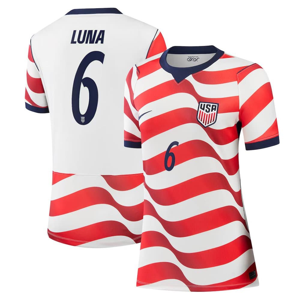 Women's Diego Luna #6 USA Home Stadium Replica Jersey World Cup 2026 Women's Diego Luna #6 USA Home Stadium Replica Jersey World Cup 2026