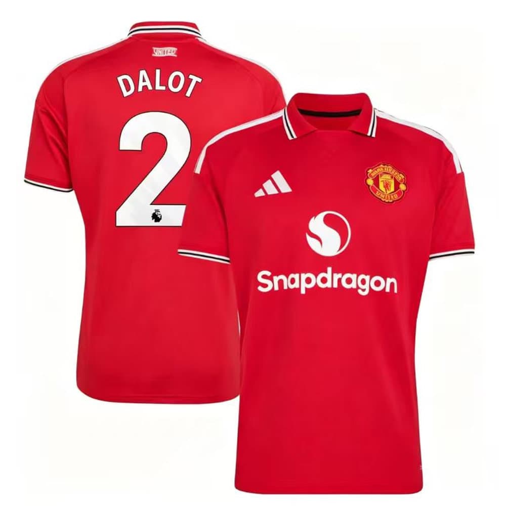 Kid's DALOT #2 Manchester United Home Replica Jersey 2026/27