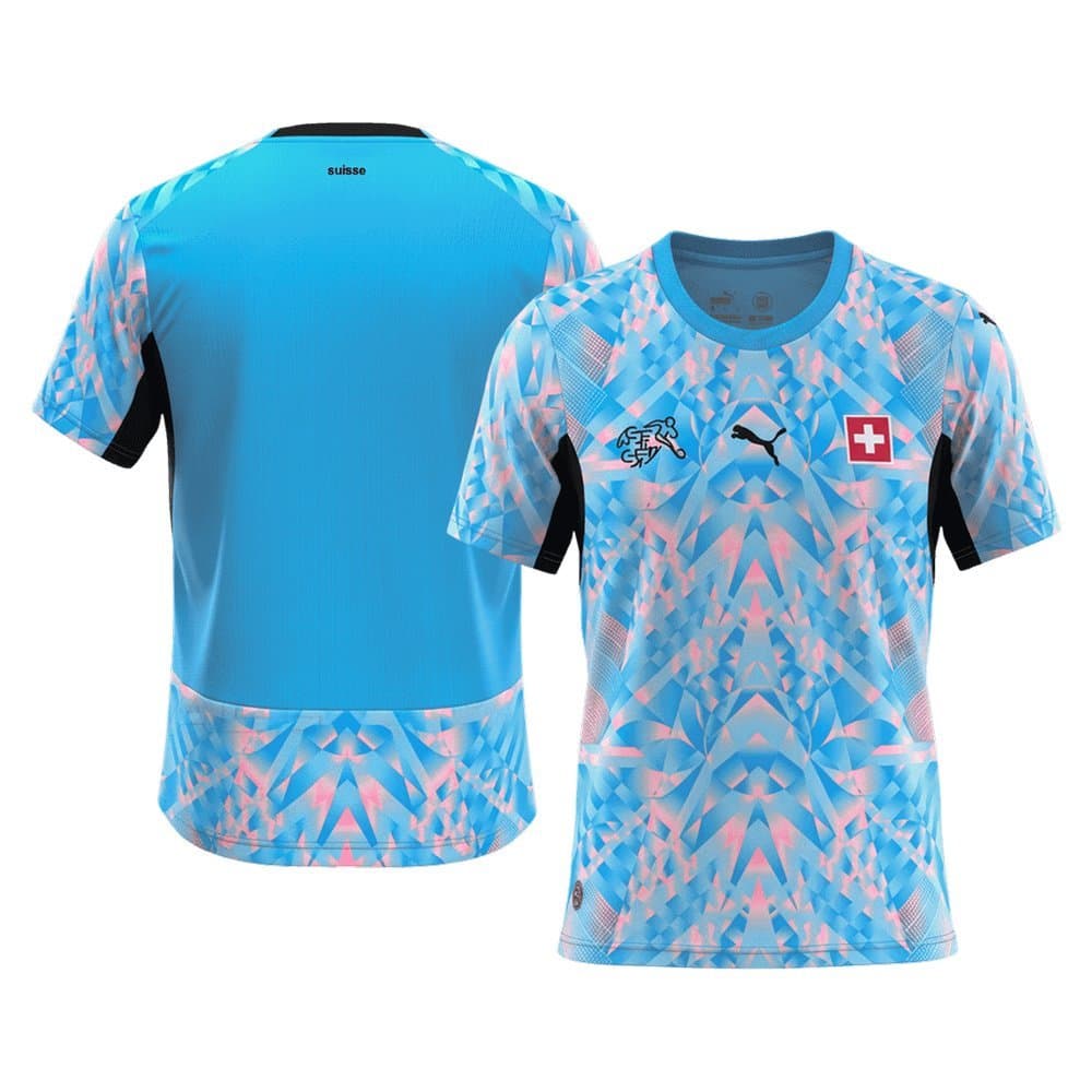 Men's Switzerland Goalkeeper Replica Soccer Jersey World Cup 2026 Men's Switzerland Goalkeeper Replica Soccer Jersey World Cup 2026