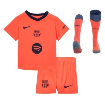 Kid's Barcelona Third Away Soccer Jersey Full Kit 2025/26
