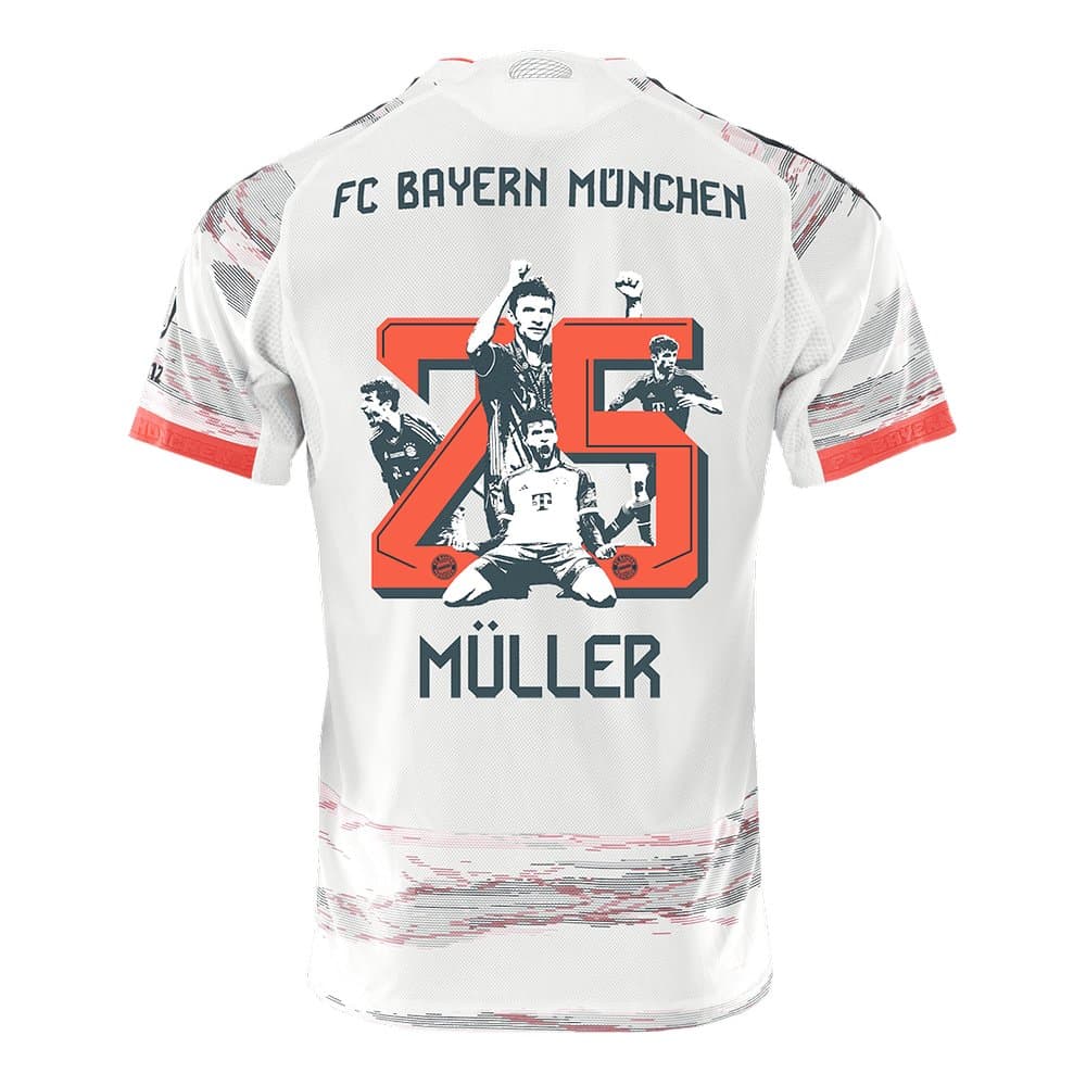 Men's MÜLLER Special #25 Bayern Munich Away Special Authentic Jersey 2025/26