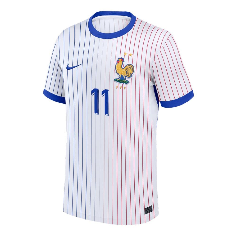 Men's OLISE #11 France Away Replica Soccer Jersey 2024