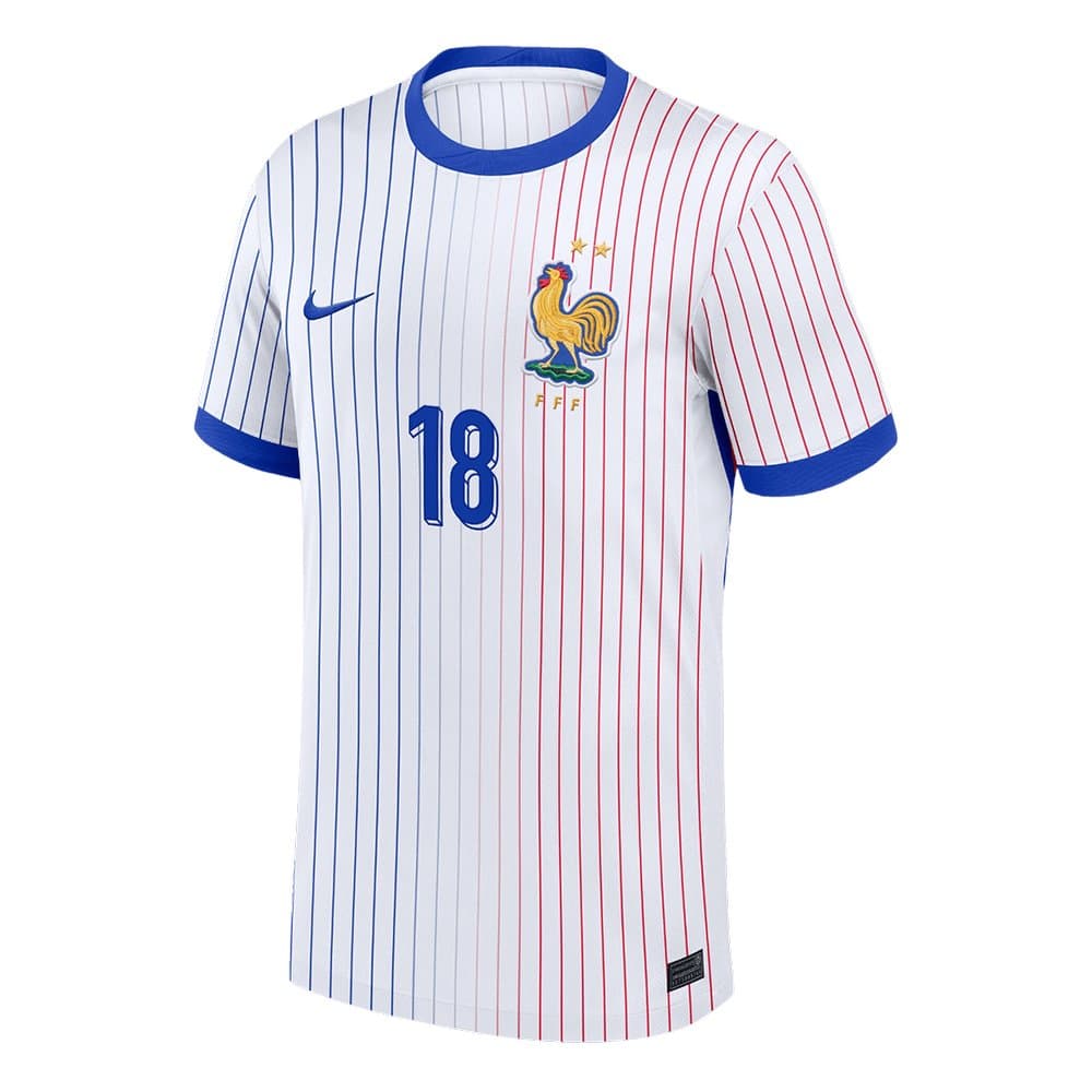 Men's NKUNKU #18 France Away Replica Soccer Jersey 2024