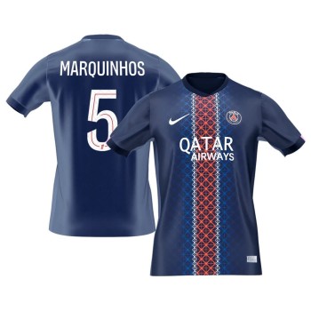 Men's MARQUINHOS #5 PSG Home Replica Soccer Jersey 2025/26 Men's MARQUINHOS #5 PSG Home Replica Soccer Jersey 2025/26