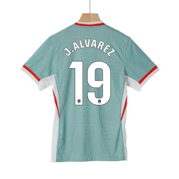 Men's J.ALVAREZ #19 Atletico Madrid Away Authentic Jersey 2024/25 Men's J.ALVAREZ #19 Atletico Madrid Away Authentic Jersey 2024/25