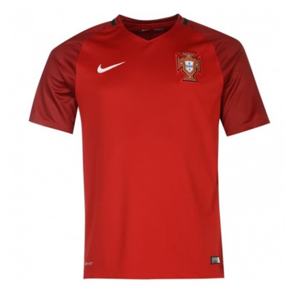 Men's Portugal Home Retro Soccer Jersey 2016