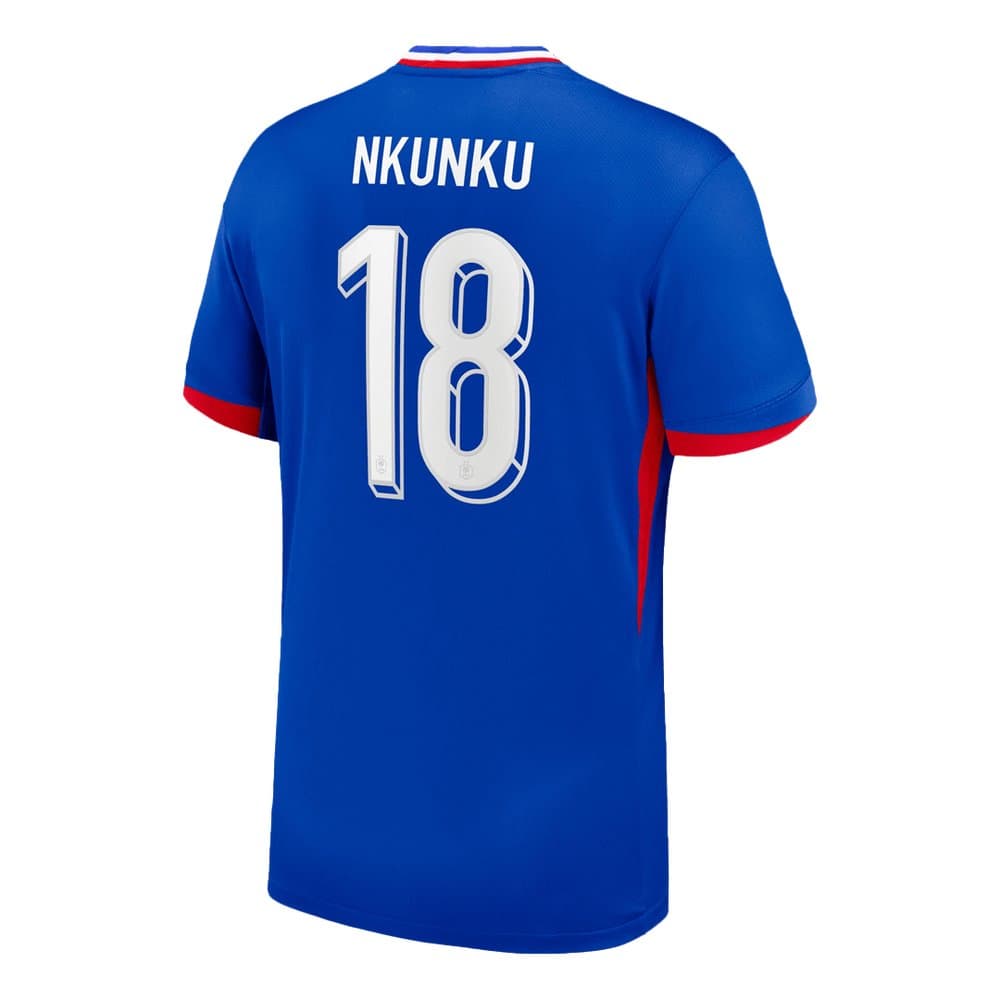 Men's NKUNKU #18 France Home Replica Soccer Jersey 2024