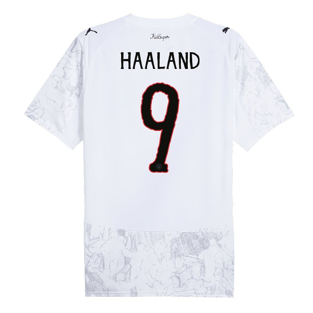 Men's HAALAND #9 Manchester City KidSuper Replica Soccer Jersey World Cup 2025/26