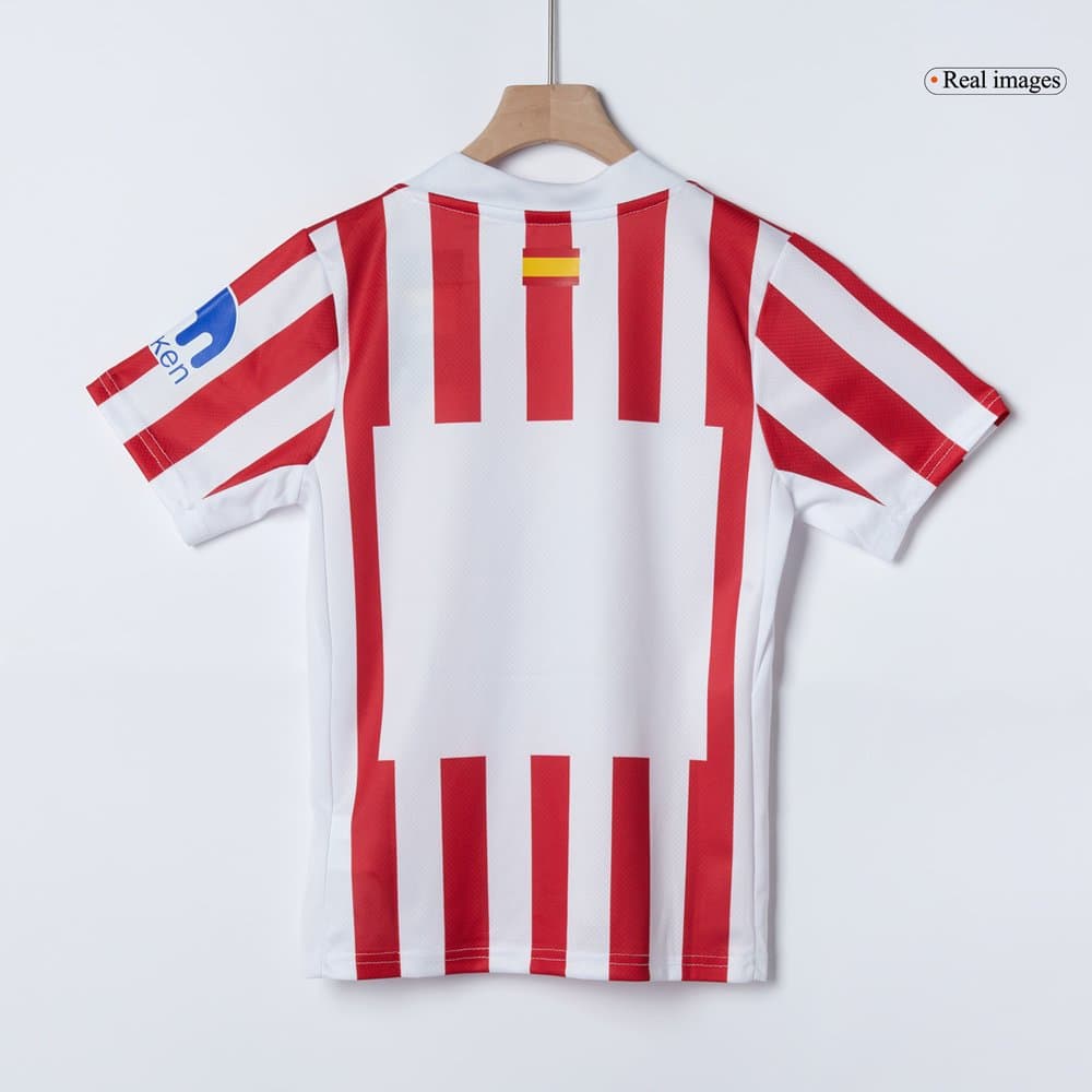 Kid's Atletico Madrid Home Soccer Jersey Kit 2025/26 Kid's Atletico Madrid Home Soccer Jersey Kit 2025/26