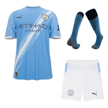 Men's Manchester City Home Jersey Full Kit 2025/26 Men's Manchester City Home Jersey Full Kit 2025/26