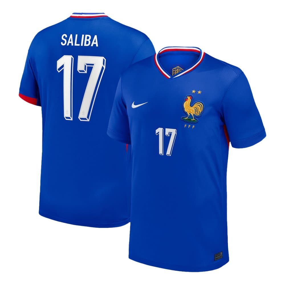 Men's SALIBA #17 France Home Replica Soccer Jersey 2024 Men's SALIBA #17 France Home Replica Soccer Jersey 2024