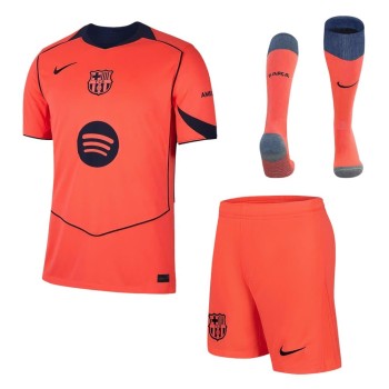 Men's Barcelona Third Away Jersey Full Kit 2025/26 Men's Barcelona Third Away Jersey Full Kit 2025/26