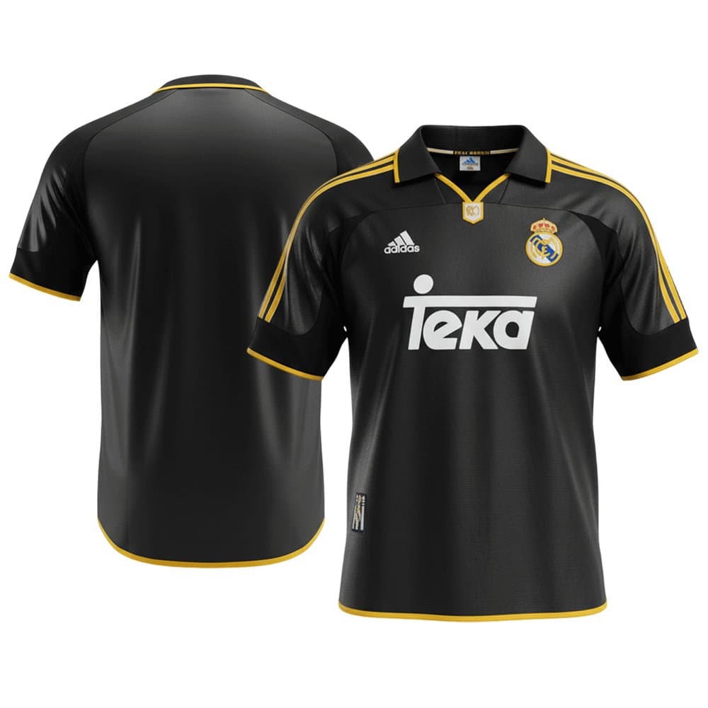 Men's Real Madrid Away Retro Soccer Jersey 1999/01