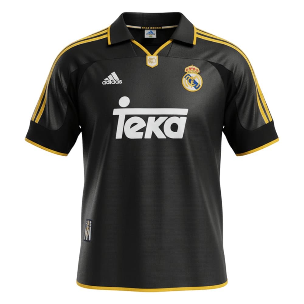 Men's Real Madrid Away Retro Soccer Jersey 1999/01