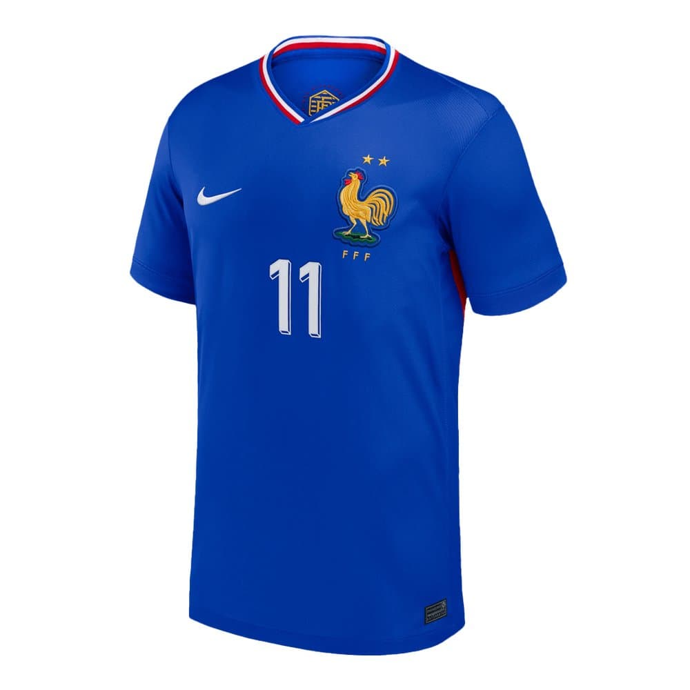 Men's OLISE #11 France Home Replica Soccer Jersey 2024
