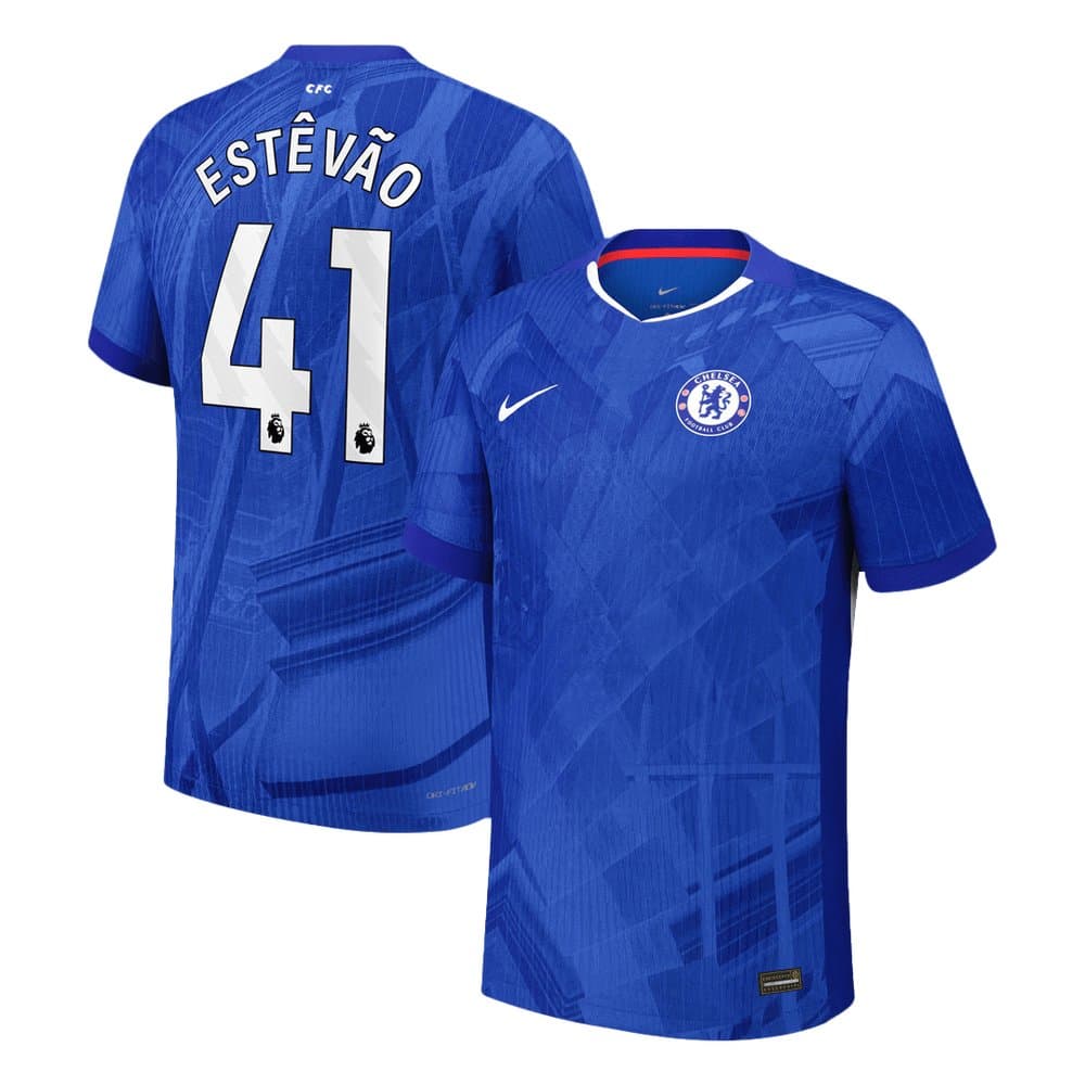 Men's ESTÊVÃO #41 Chelsea Home Authentic Jersey 2025/26 Men's ESTÊVÃO #41 Chelsea Home Authentic Jersey 2025/26