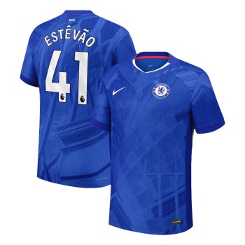 Men's ESTÊVÃO #41 Chelsea Home Authentic Jersey 2025/26