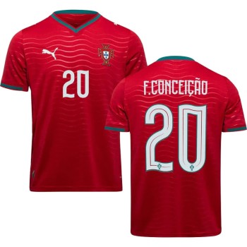 Men's F.CONCEIÇÃO #20 Portugal Home Replica Jersey World Cup 2026