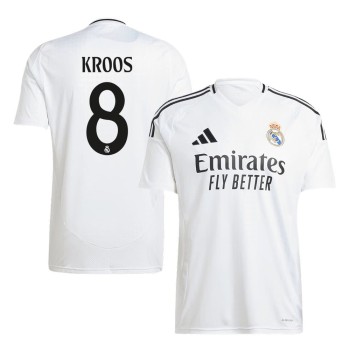 Men's KROOS #8 Real Madrid Home Replica Soccer Jersey 2024/25 Men's KROOS #8 Real Madrid Home Replica Soccer Jersey 2024/25