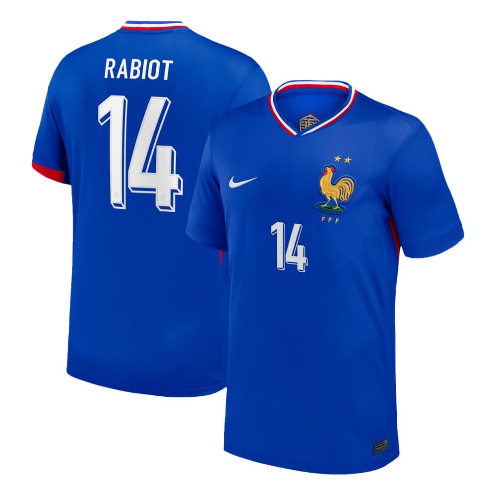 Men's RABIOT #14 France Home Replica Soccer Jersey 2024 Men's RABIOT #14 France Home Replica Soccer Jersey 2024
